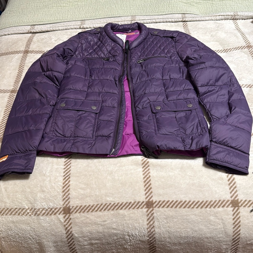 NWOT Superdry Medium Black Grape Jacket